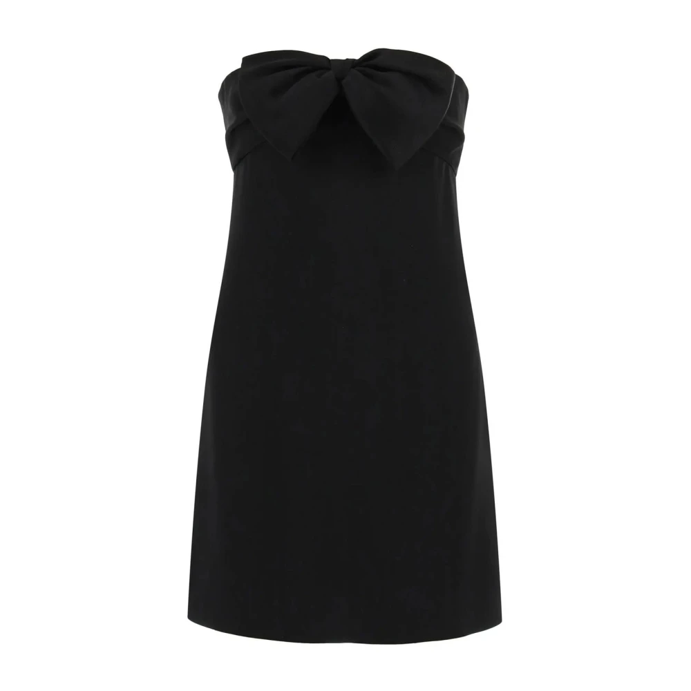 Saint Laurent Mini-jurk met strikdetail Black Dames