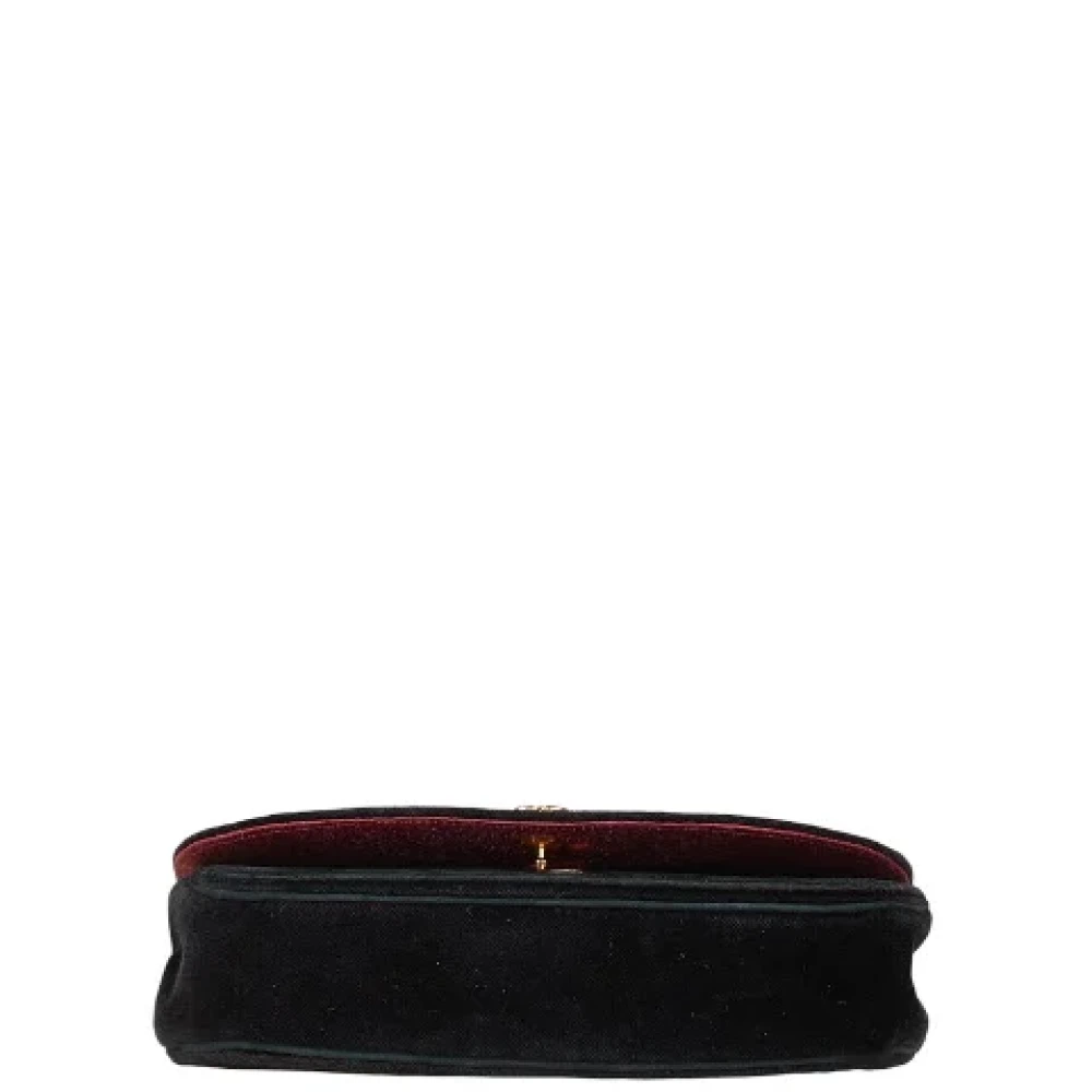 Chanel Vintage Pre-owned Leather crossbody-bags Black Dames