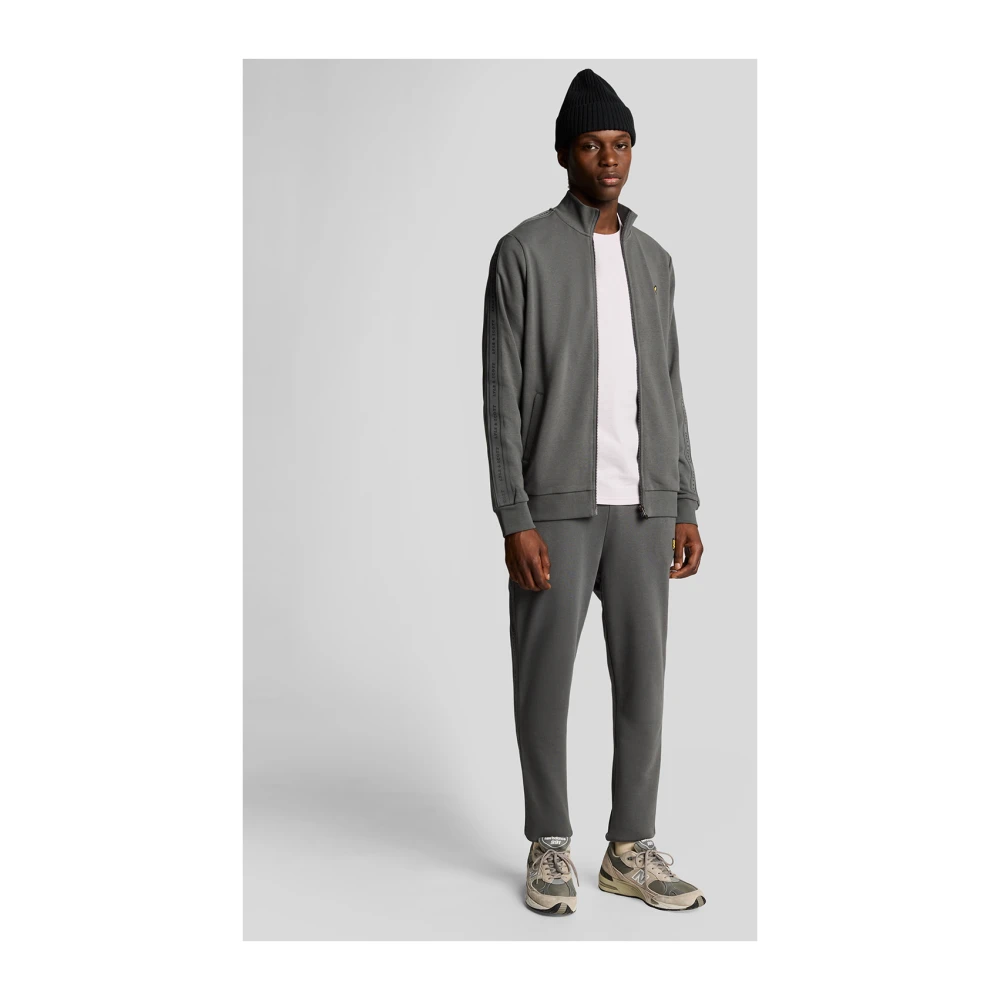 Lyle & Scott Mid Layers Tape Track Top Gray Heren