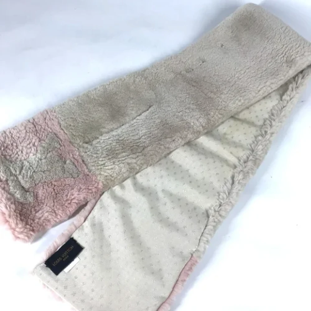 Louis Vuitton Vintage Pre-owned Fur scarves Beige Dames