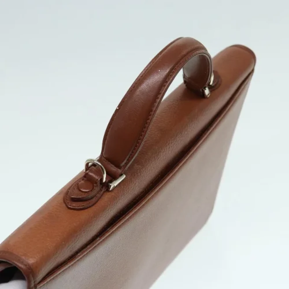 Burberry Vintage Pre-owned Leather handbags Brown Dames