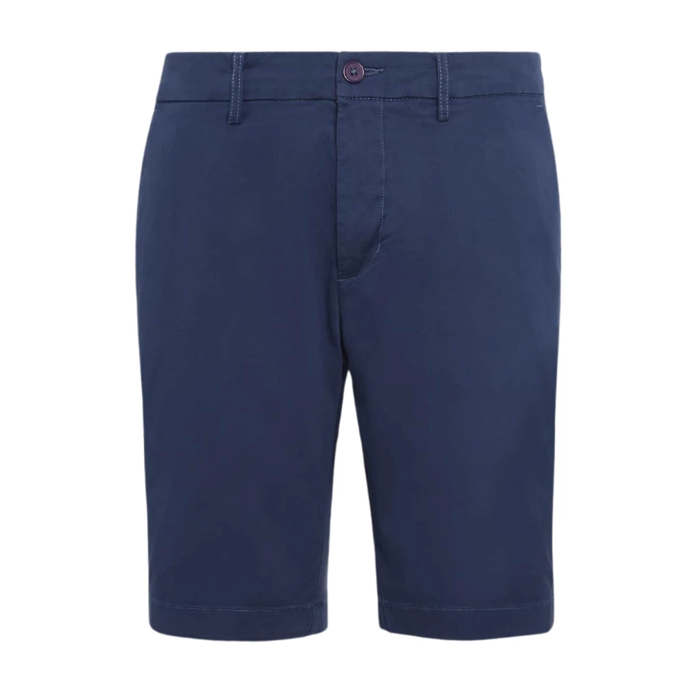 Boggi Milano Stretch Gabardine Short Blue Heren