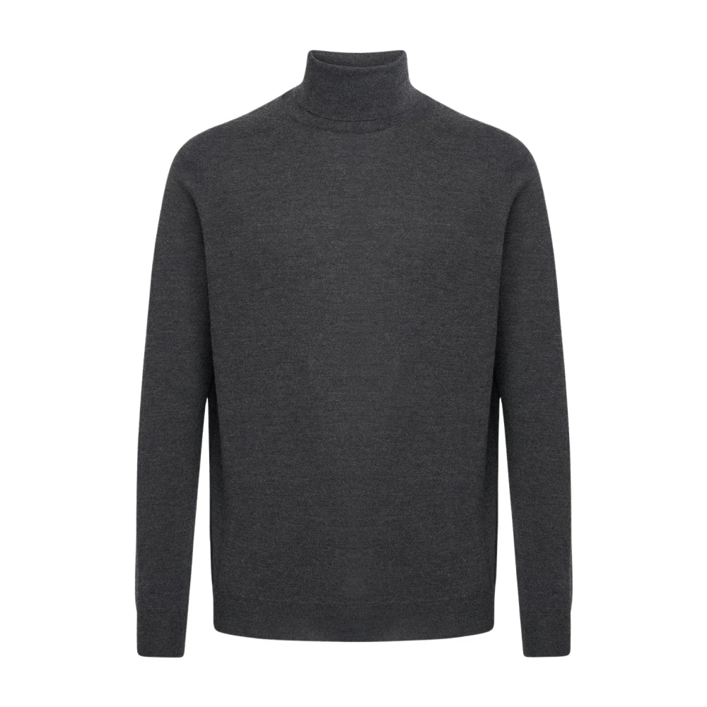 Kiton Donkergrijze Cashmere Polo Neck Pullover Gray Heren