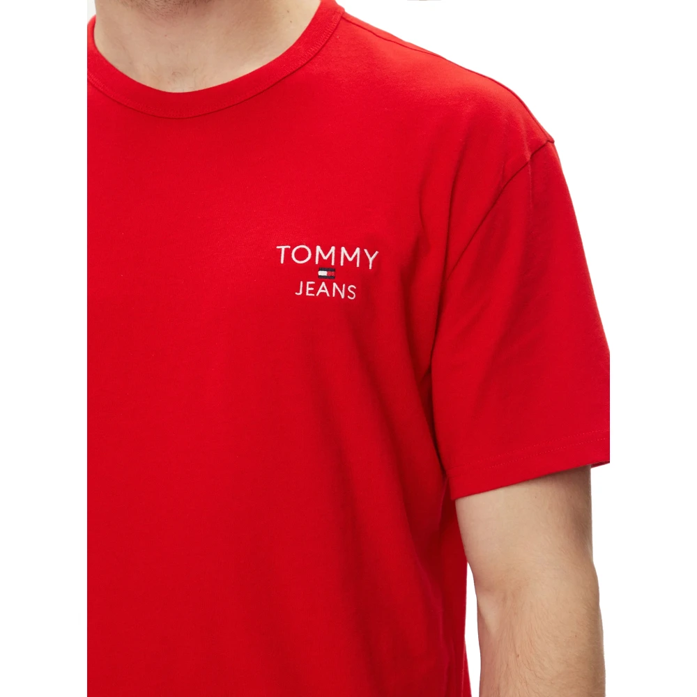 Tommy Jeans T-Shirts Red Heren