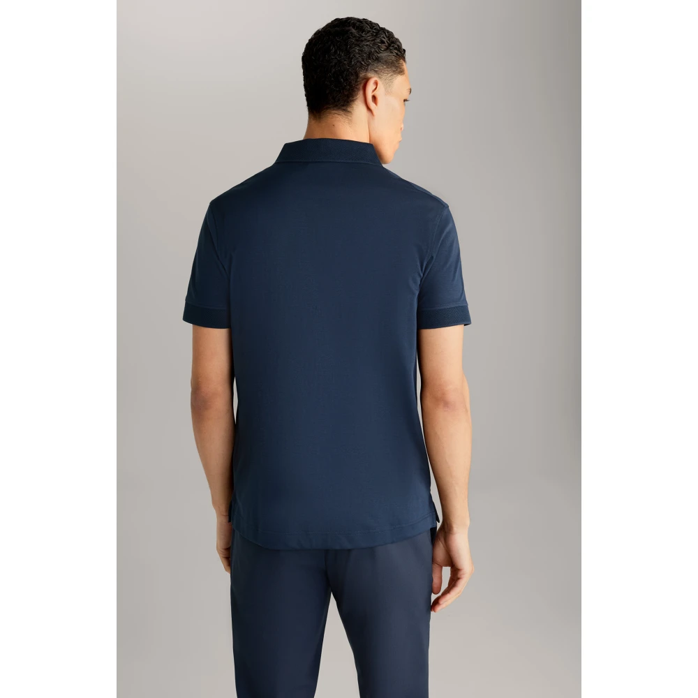 Joop! Donkerblauw Polo Shirt met Rits Blue Heren