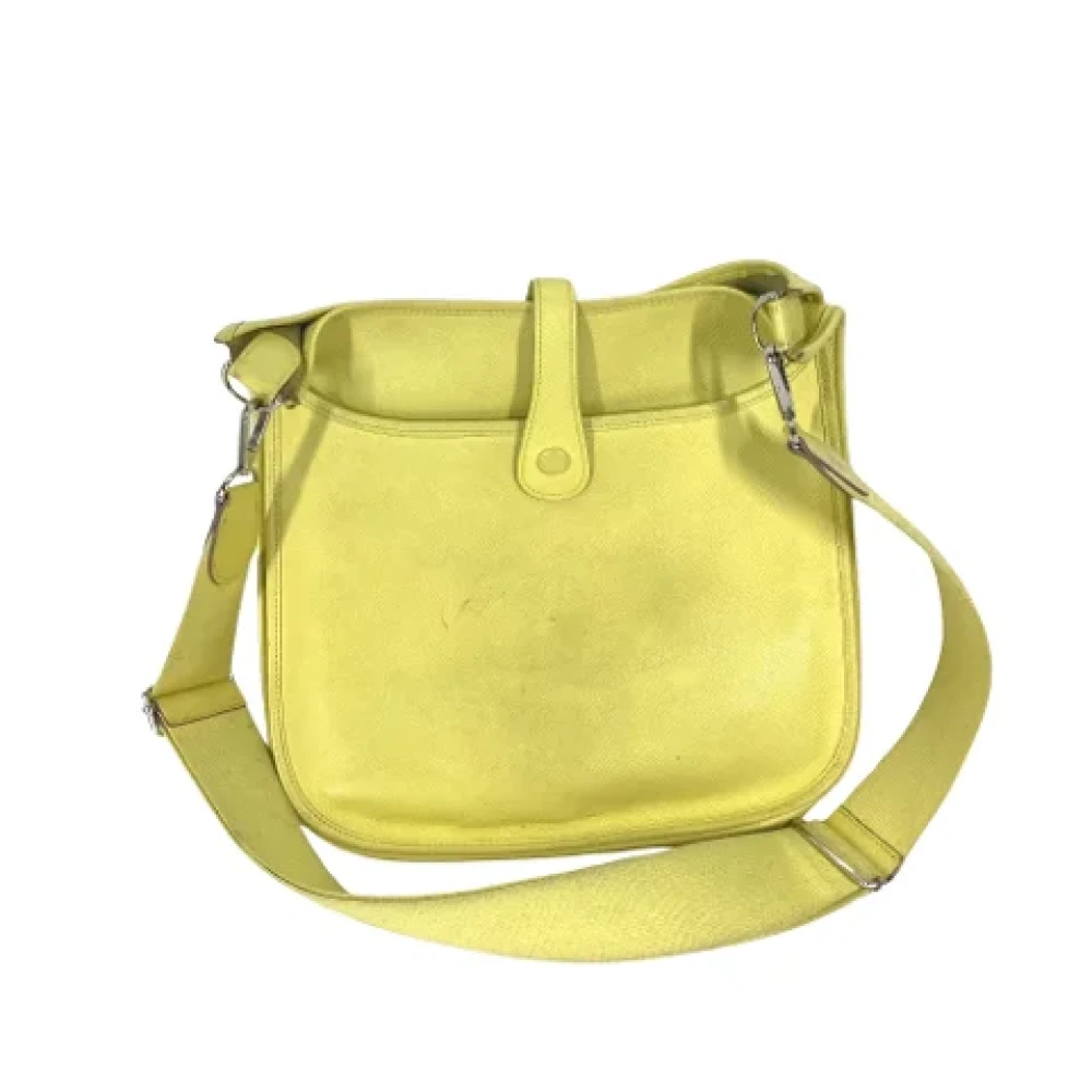 Hermès Vintage Pre-owned Leather shoulder-bags Yellow Dames