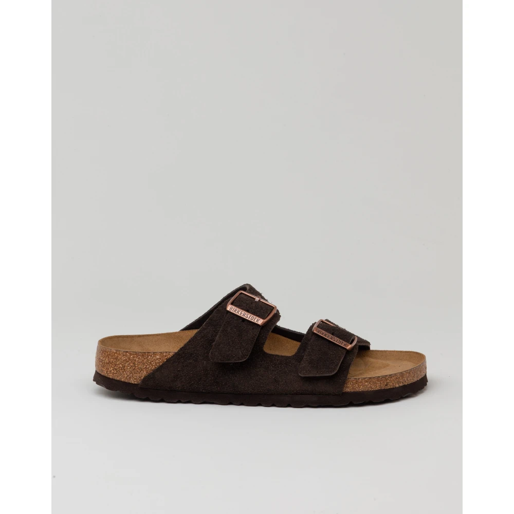 Birkenstock Iconische en tijdloze Arizona SFB Mocca Suede Sandaal Brown Heren