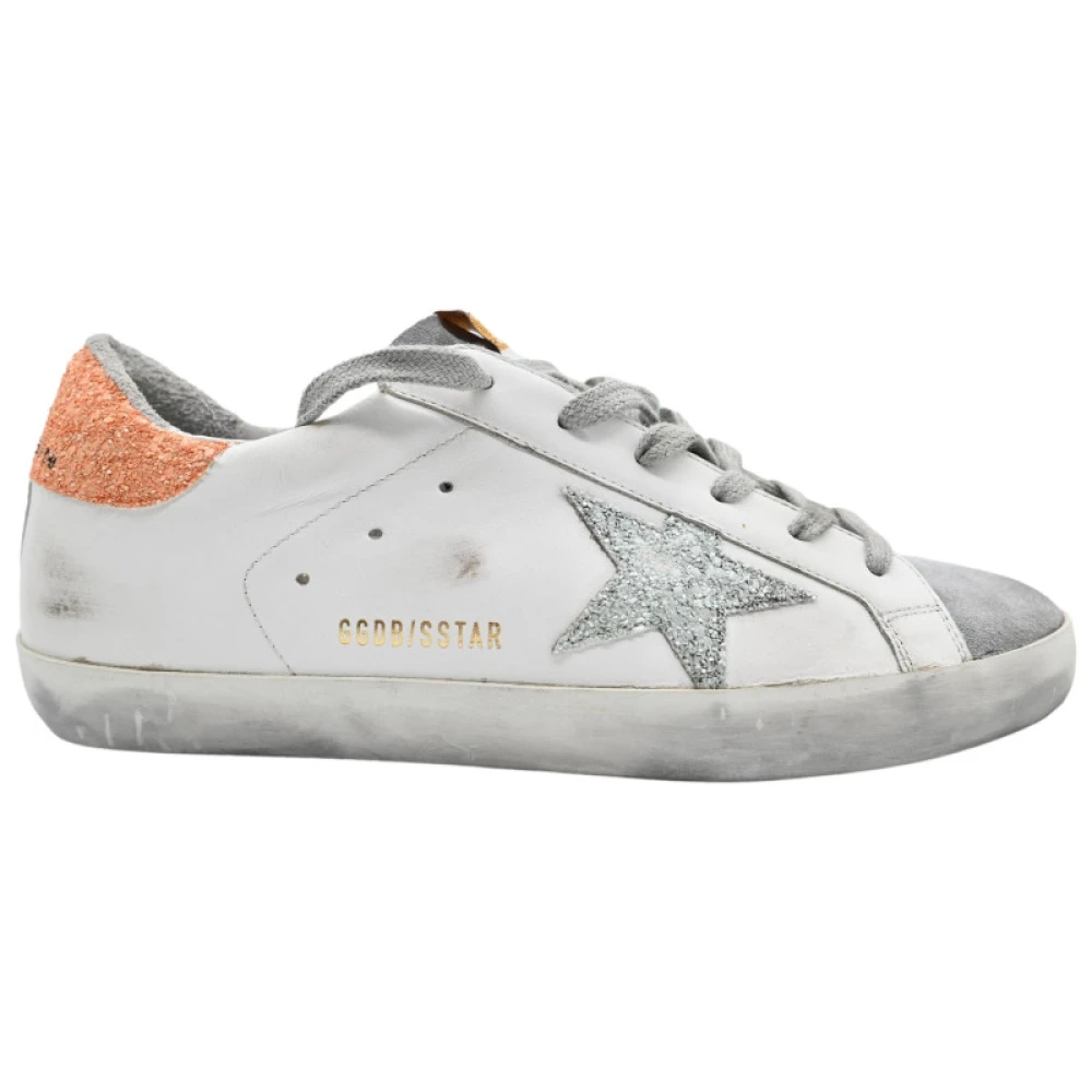 Golden Goose Superstar WhiteSkye Blue Glitter Star White, Dam