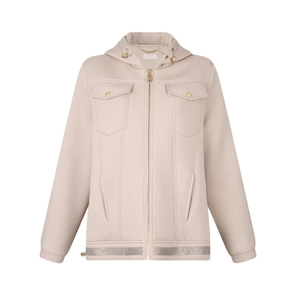Liu Jo Vrouw Beige Jassen Dames, S, Nylon, Scuba And Nylon Jas