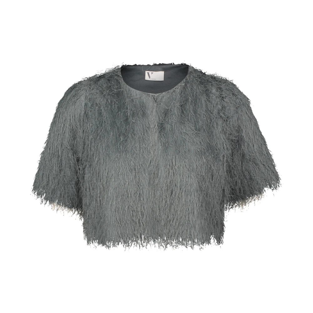 Vera Mont Korte Mouw Top Jas Green Dames
