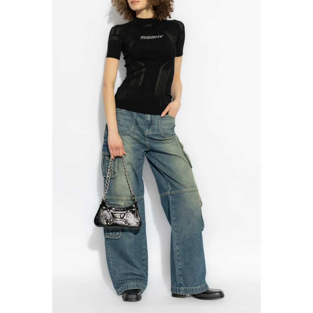 Misbhv Top met logo Black Dames