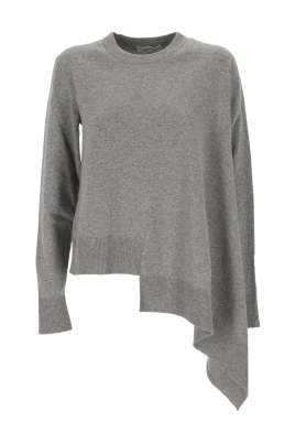 Grått Silk Nylon Tröja