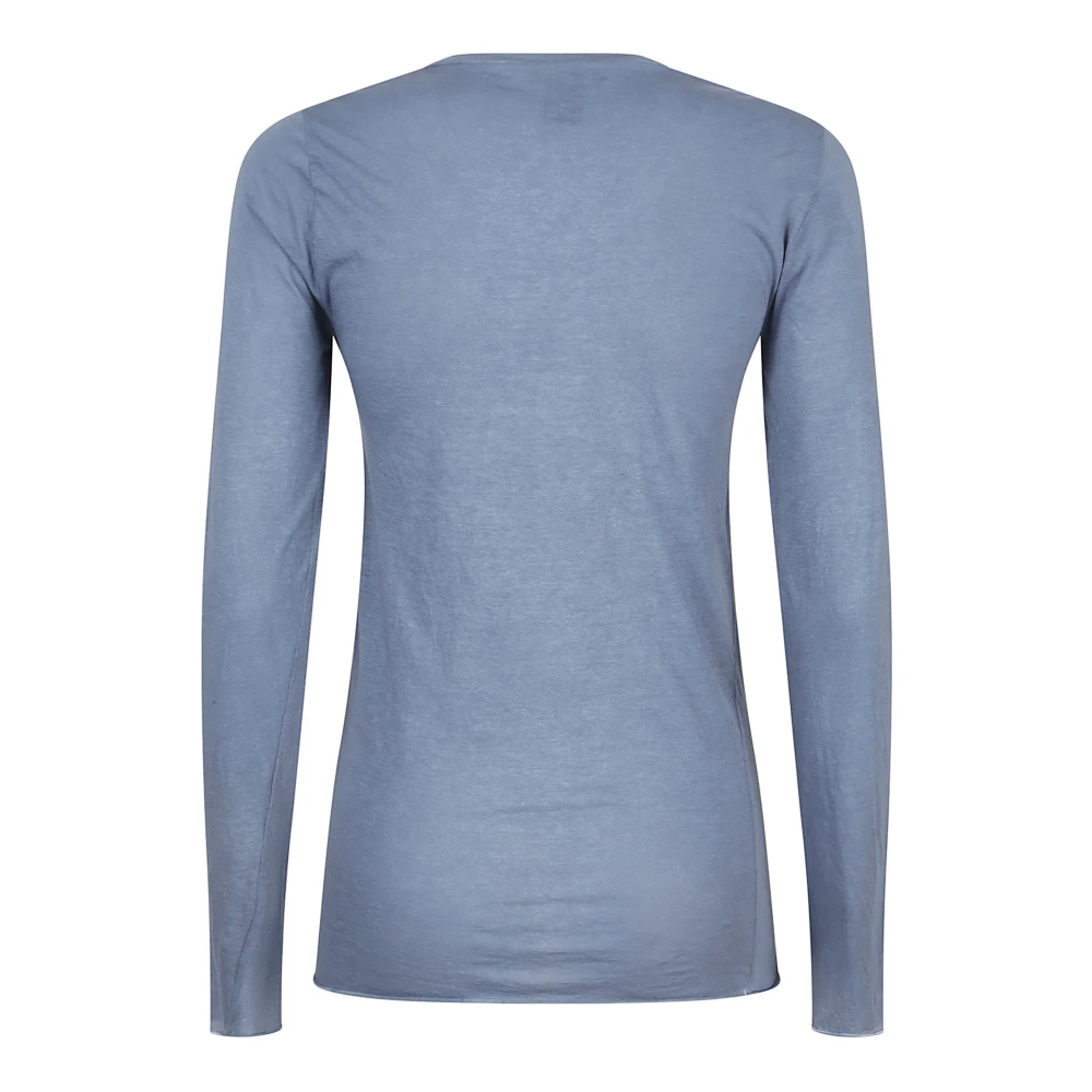 Avant Toi Heldere Blauwe Katoenen T-shirts en Polo's Blue Dames