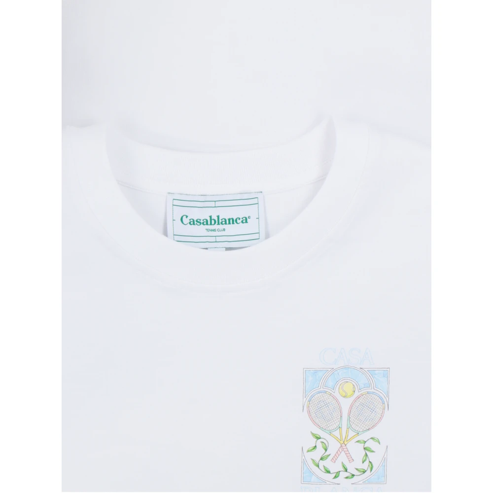 Casablanca Witte T-shirts en Polos White Heren