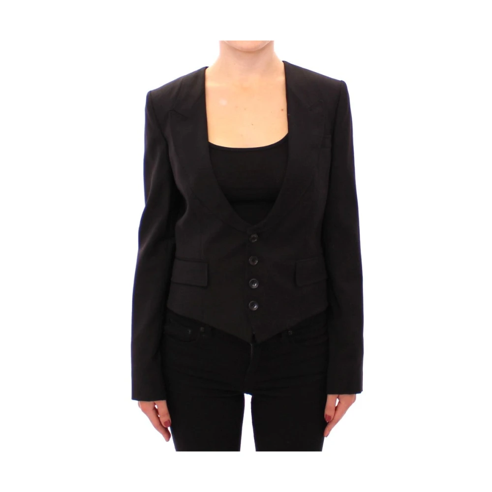 Dolce & Gabbana Vrouw Zwart Dames, Jassen, : Zijde, Extra Klein