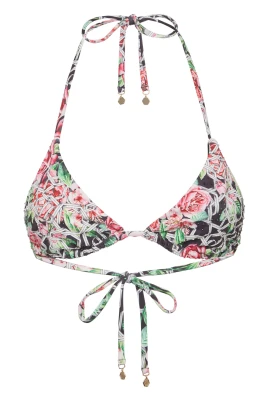 Triangle Bra Chain Flower