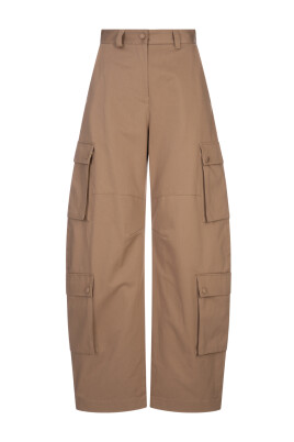 pantalon-cargo-marron-coton-beige