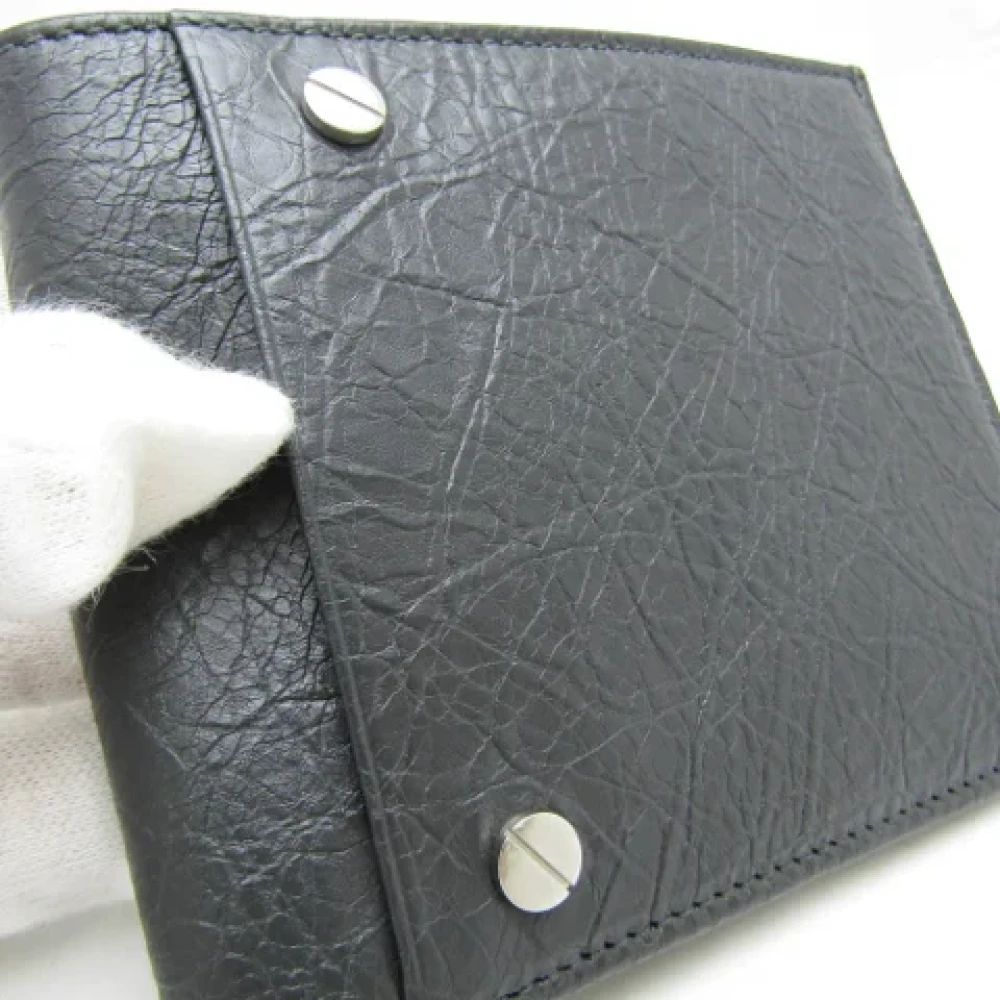 Balenciaga Vintage Pre-owned Leather wallets Gray Dames