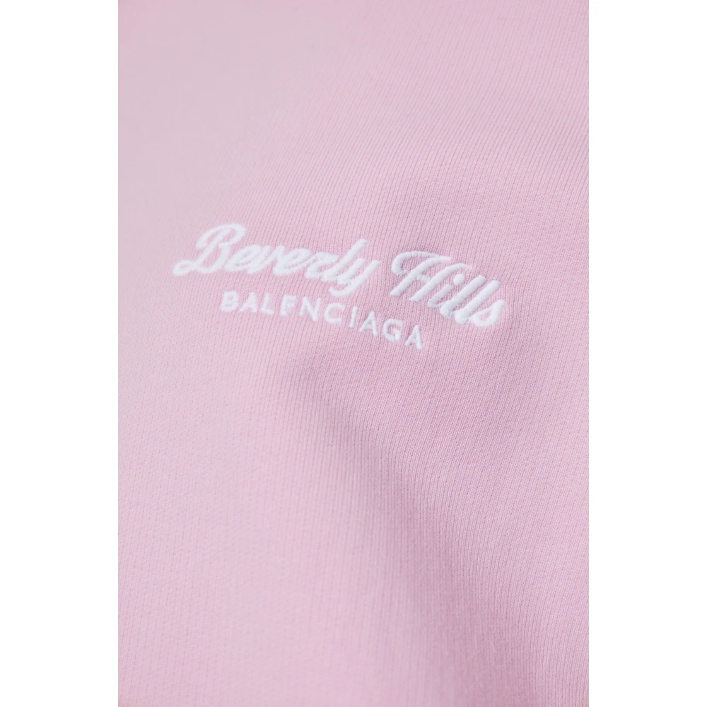 Balenciaga Oversize Hoodie Pink Dames