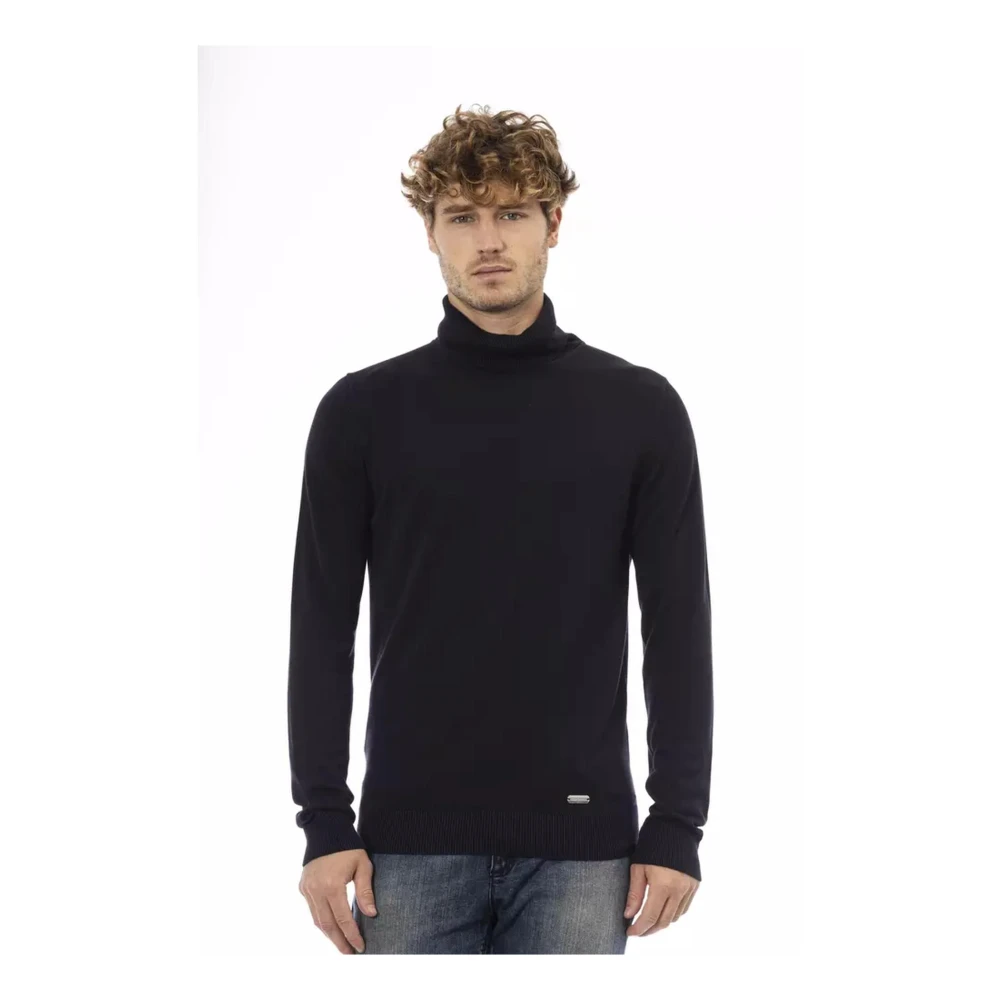 Baldinini Trendy Gebreide Trui met Monogram Detail Black Heren