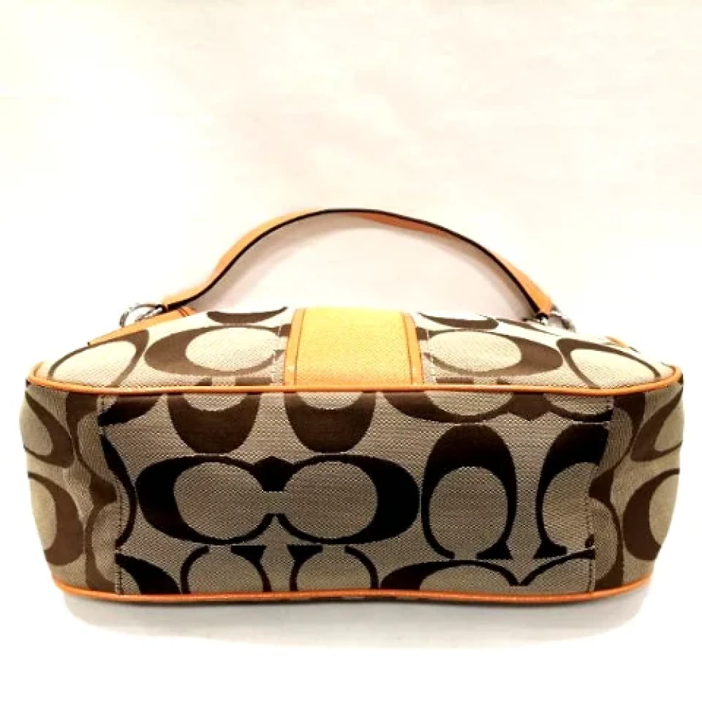 Coach Pre-owned Canvas handbags Orange Dames