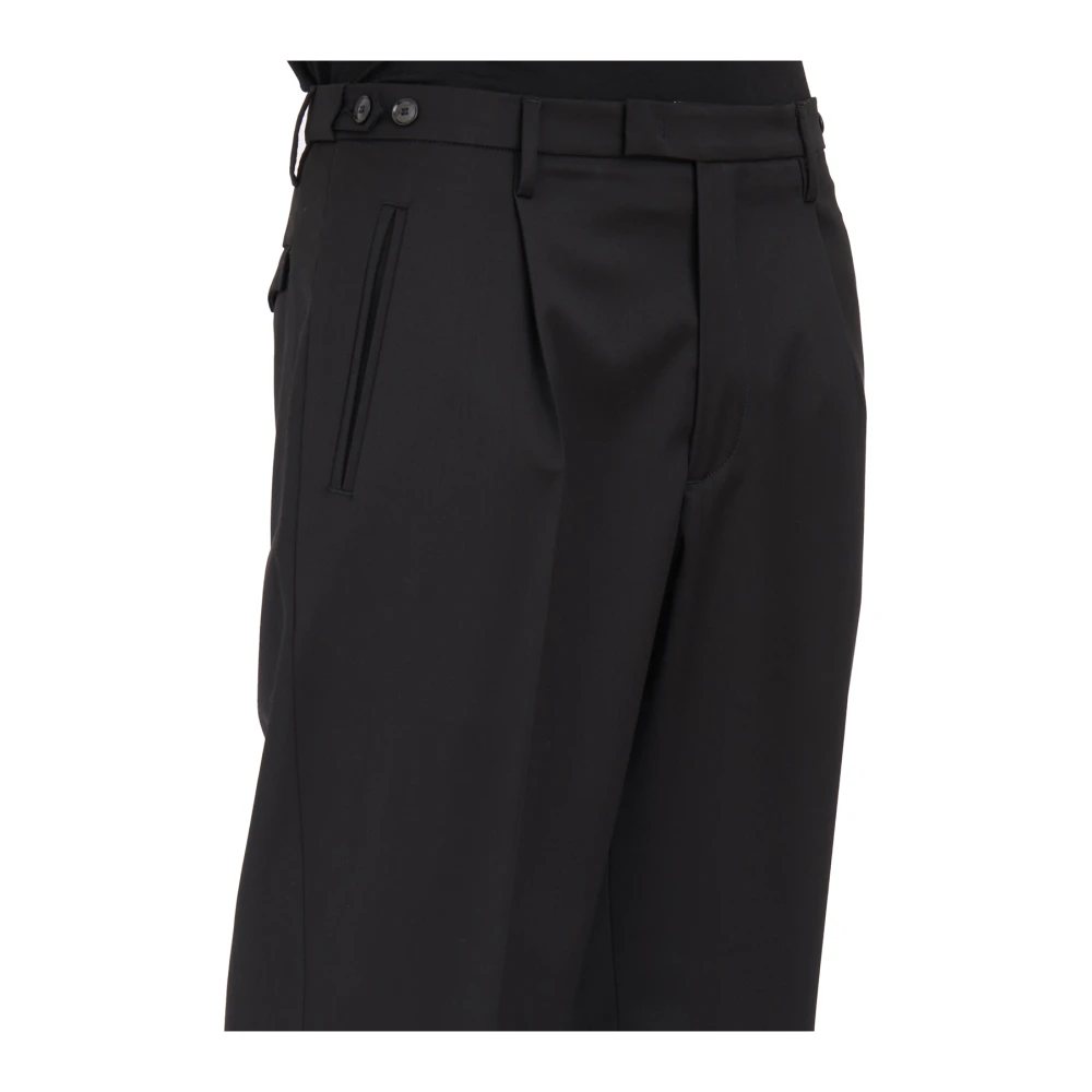 Barena Venezia Wollen Maatwerk Broek Black Heren
