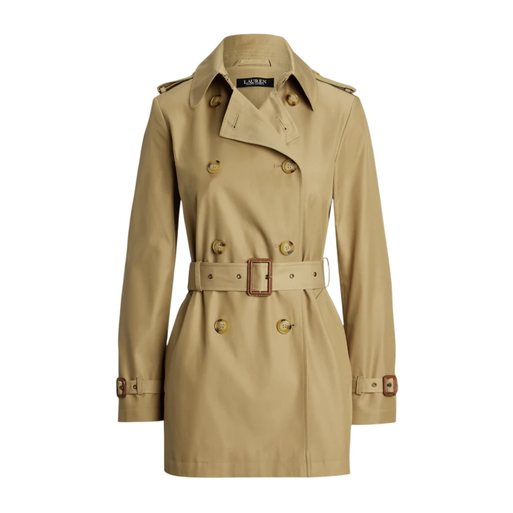 Ralph Lauren Donna Beige Db Blt Tr30 Trench Coat