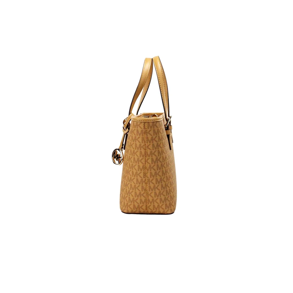 Michael Kors Jet Set XS Carryall Top Zip Tote Bag Brown Dames