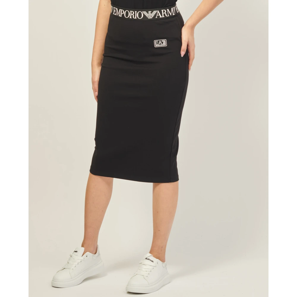Emporio Armani EA7 Skirts Black Dames