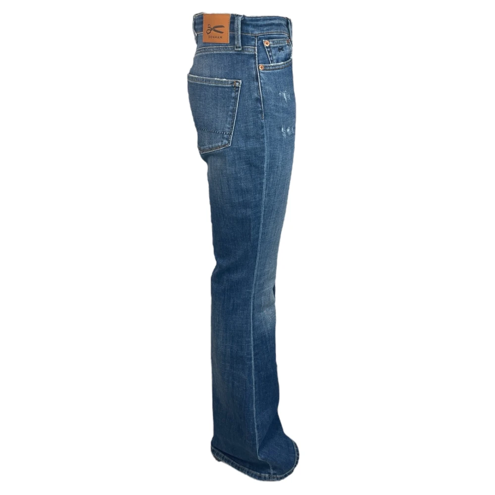 Denham Bootcut Stretch Denim Jeans Mid Blue Dames