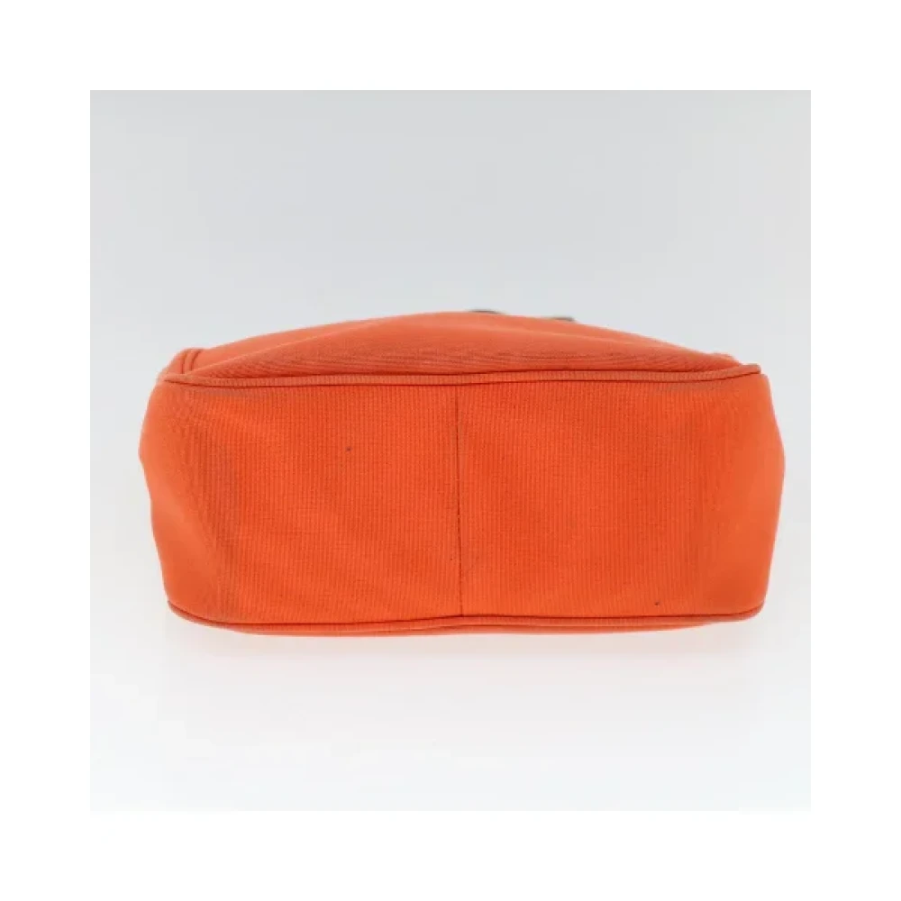 Burberry Vintage Pre-owned Canvas handbags Orange Dames