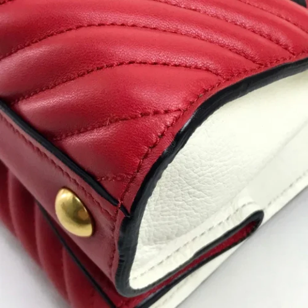 Miu Pre-owned Leather handbags White Dames