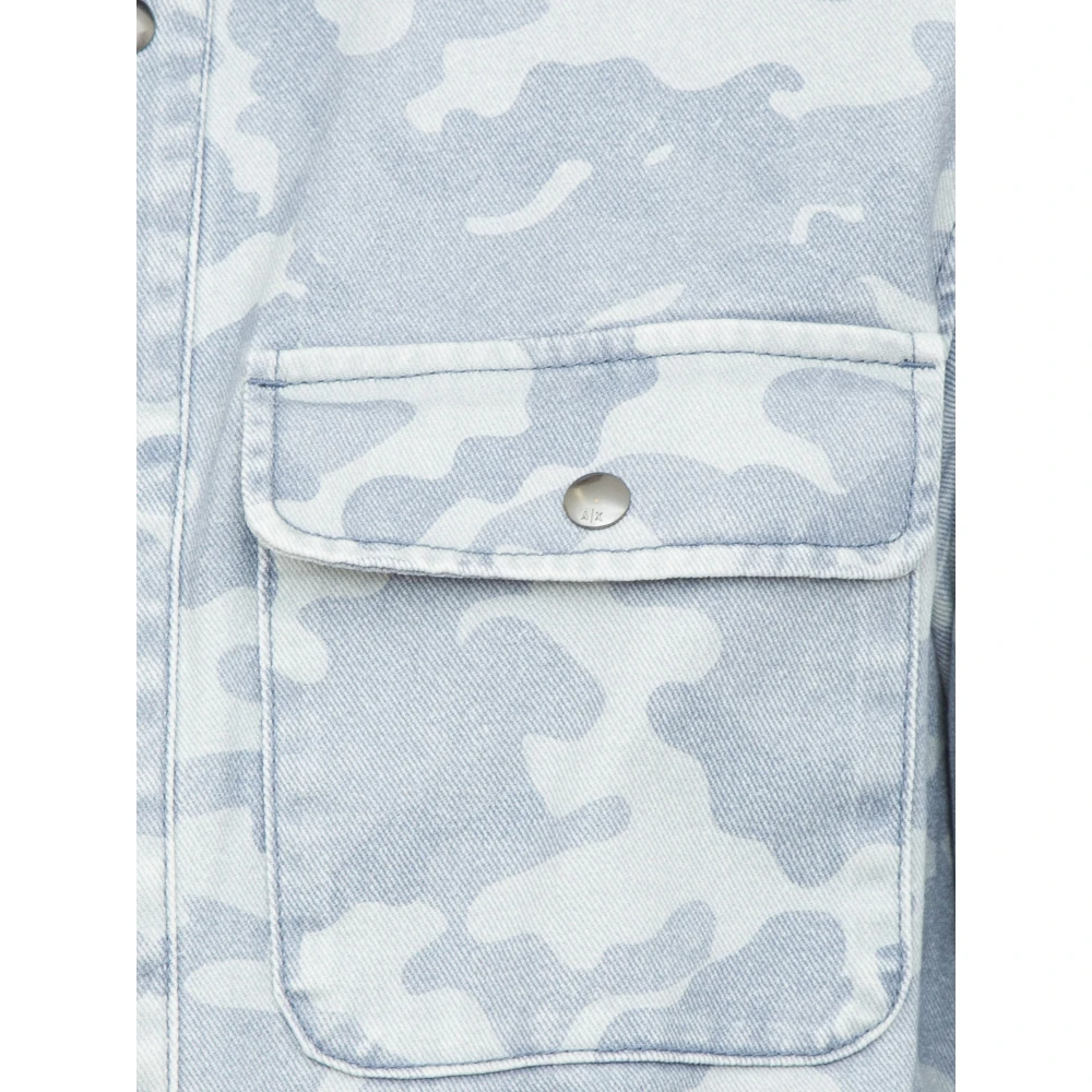 Armani Exchange Denim Blauw Blouson Jack Blue Heren
