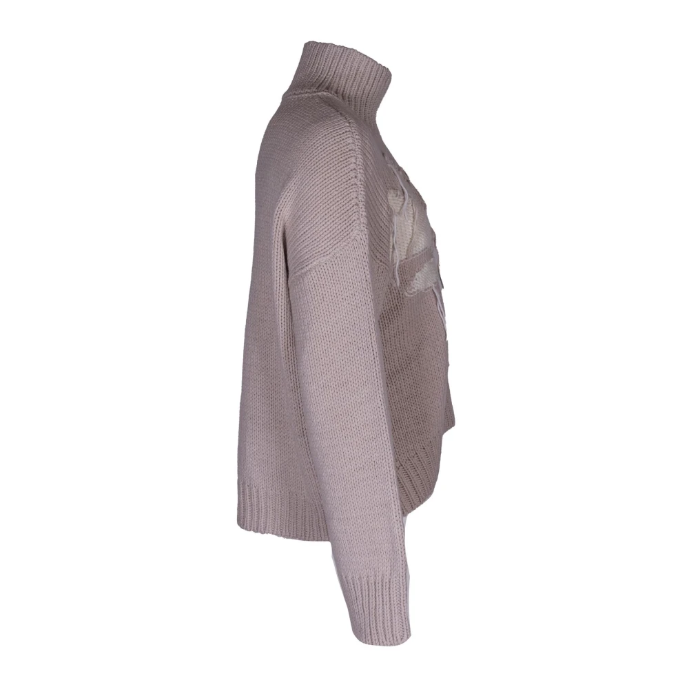Dondup Stijlvolle Turtlenecks voor een Chic Look Beige Dames