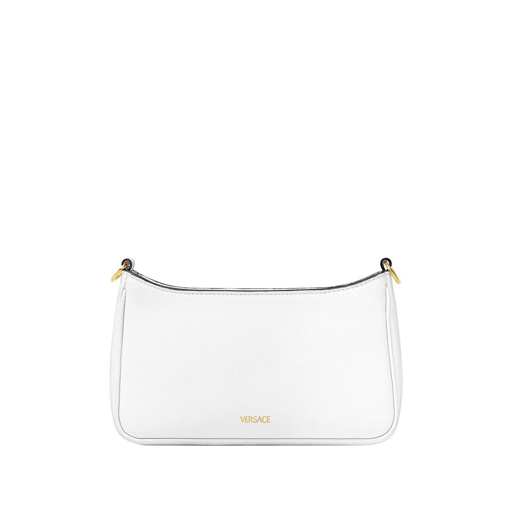 Versace Witte Schoudertas met Ritssluiting White Dames