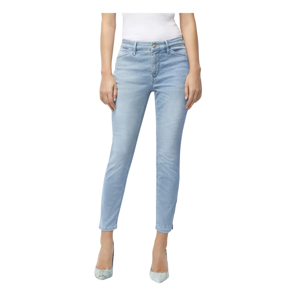 Mac Women's Blue Cropped Jeans, S, Dream Summer Bukser