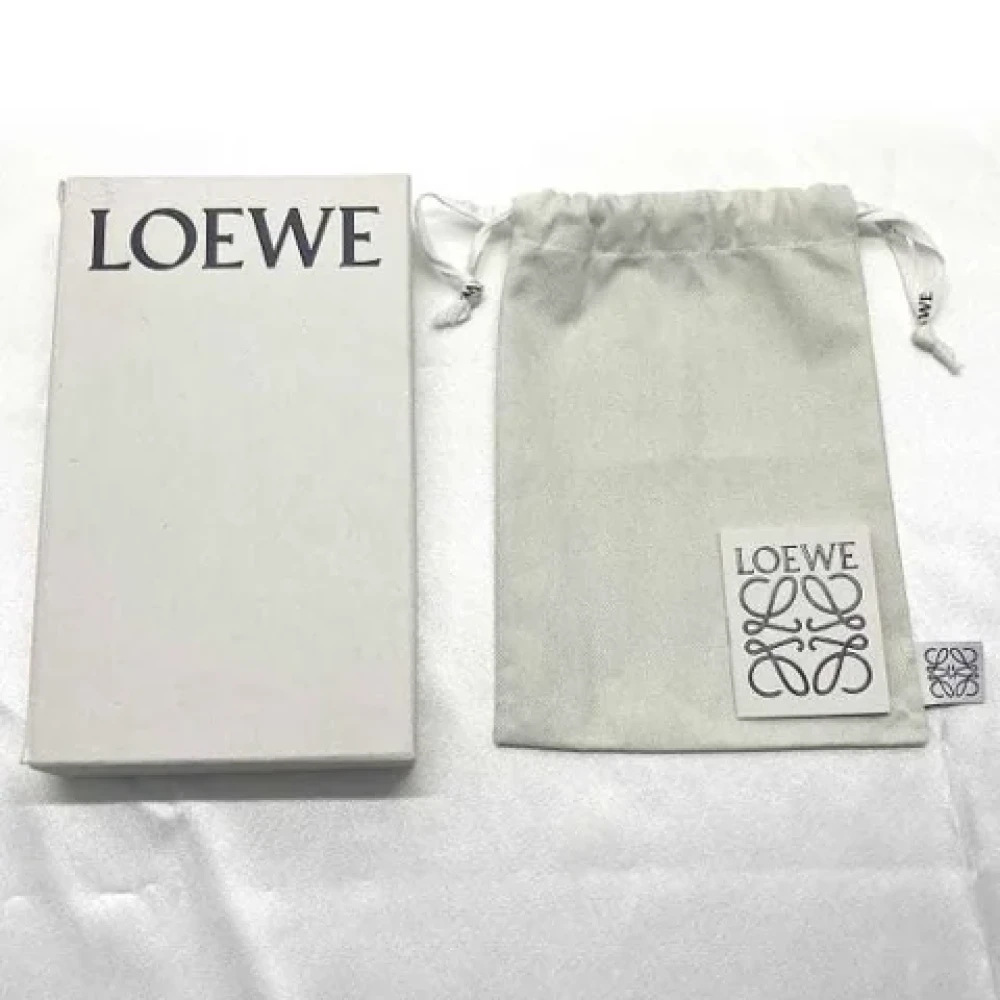 Loewe Pre-owned Leather wallets Black Dames