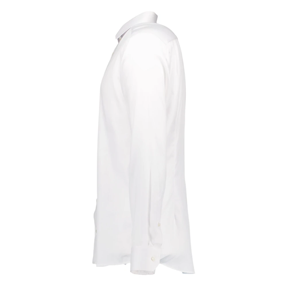 Eton Handtekening Twill Overhemd Wit White Heren