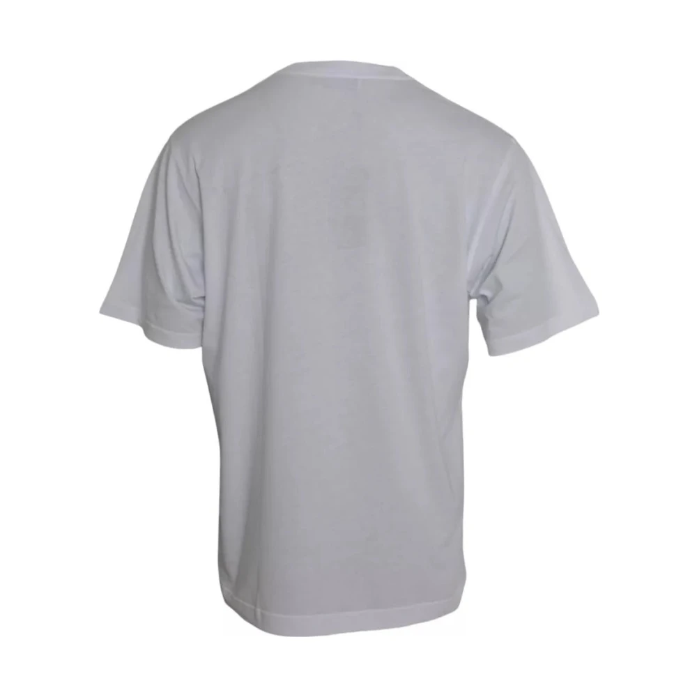 Dolce & Gabbana Authentiek Logo Print T-Shirt White Heren