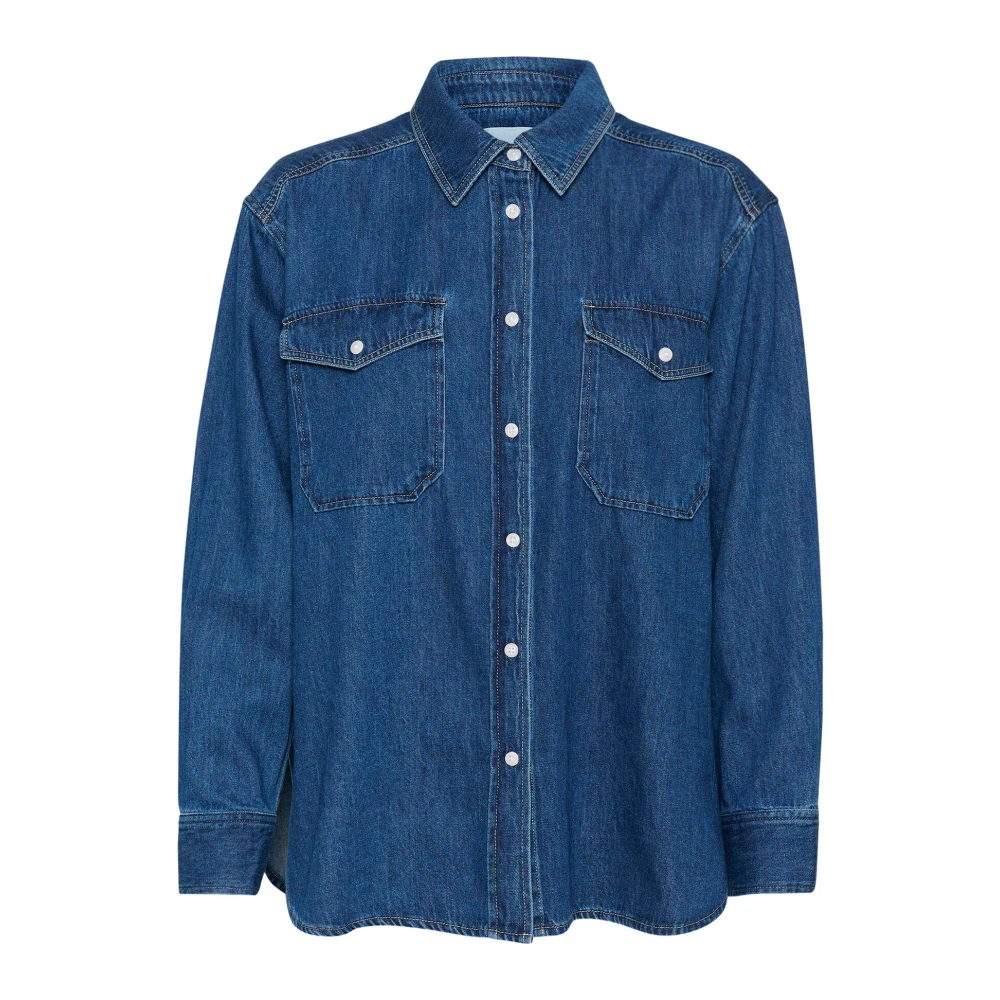 Part Two Denim Blouse Collettepw Sh Blauw Blue Dames