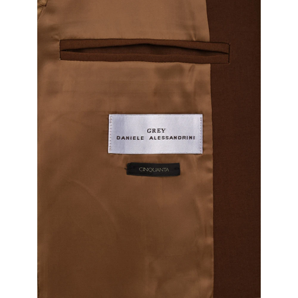 Daniele Alessandrini Bruine Jas Model G3533N8804400 Brown Heren