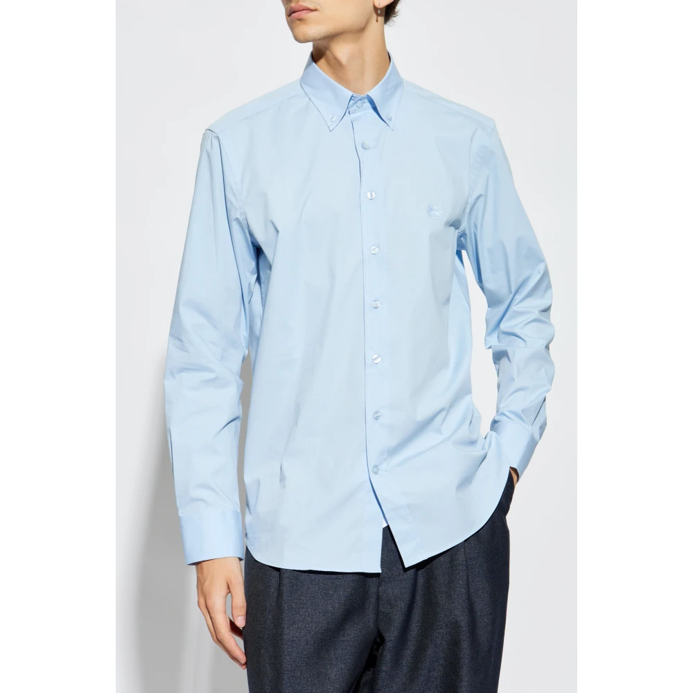 ETRO Klassiek Overhemd Blue Heren