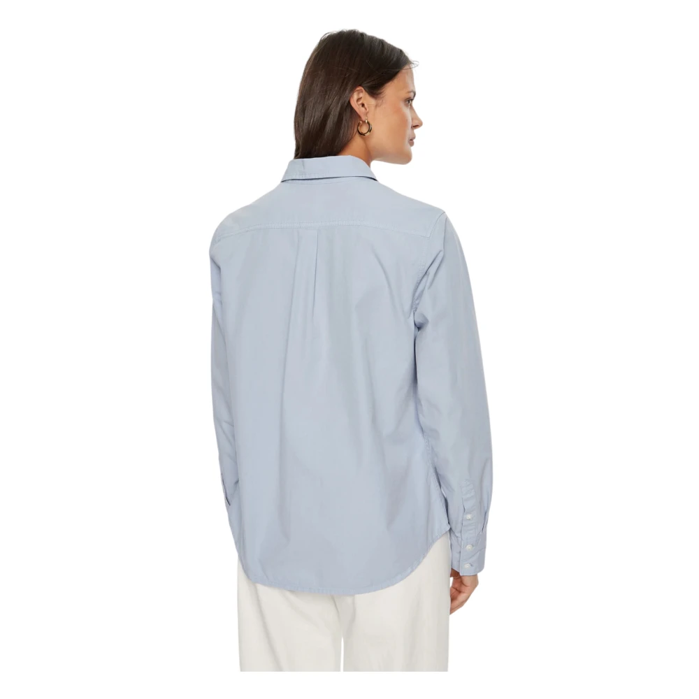 Guess Organisch Katoenen Damesoverhemd Regular Fit Blue Dames