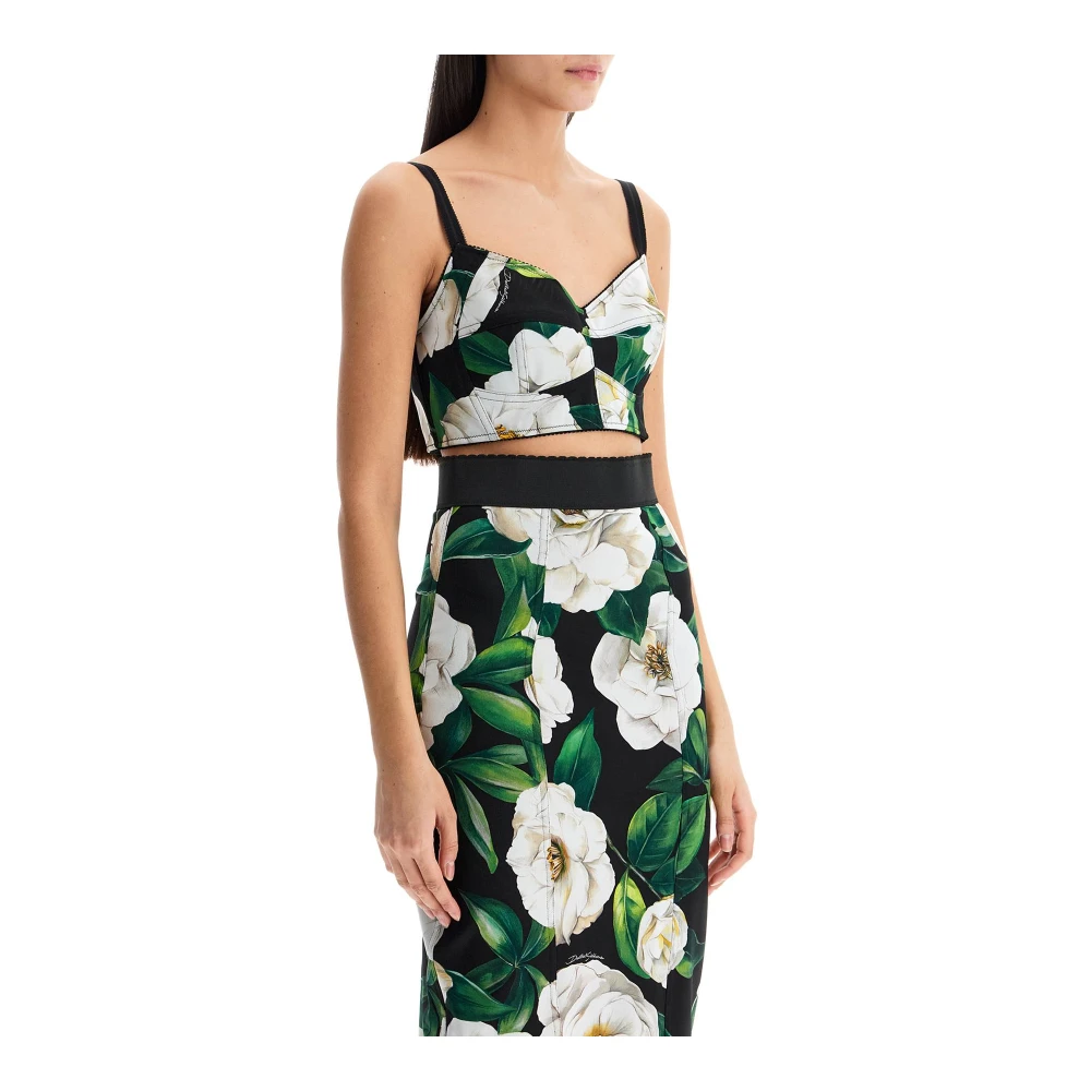 Dolce & Gabbana Bloemenpatroon Diepe Halslijn Beha Multicolor Dames