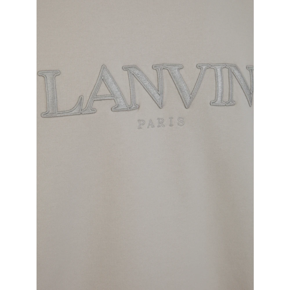 Lanvin Klassieke Parijse Geborduurde Sweatshirt Gray Heren