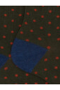 chaussettes-courtes-en-coton-vert-a-pois-pour-hommes