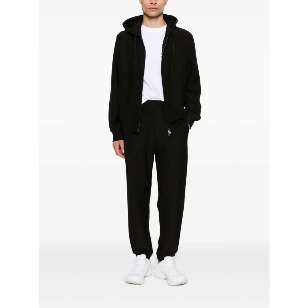 Emporio Armani Hombre Sudadera Con Capucha De Mezcla De Algodón