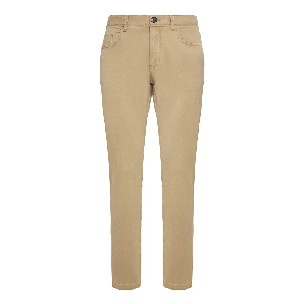 Boggi Milano Cotton Stretch 5 Pockets Beige Heren