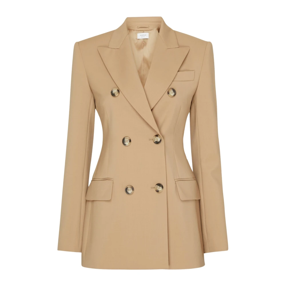 SPORTMAX Stijlvolle Jas voor Alle Gelegenheden Beige Dames