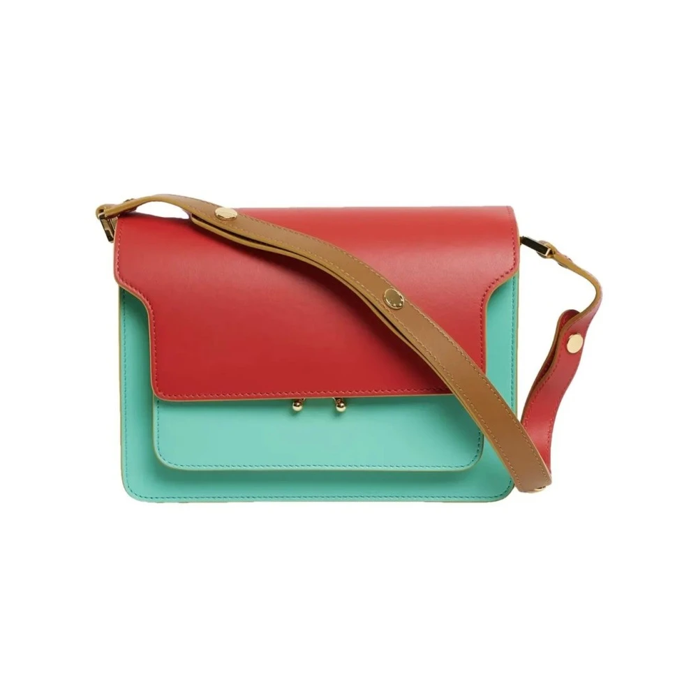 Marni Multicolor Mint-Red Shoulder Bag - Female - Shoulder Bags - One Size - Bags